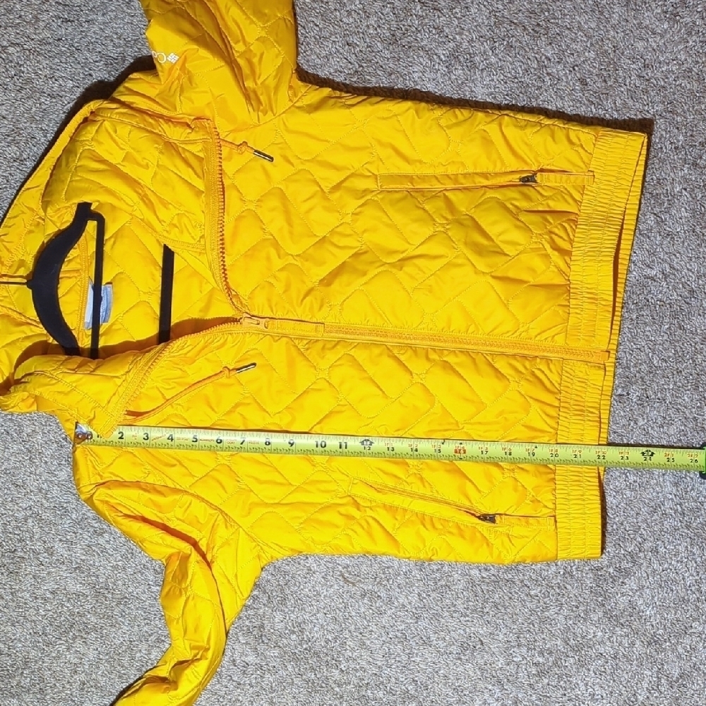 Columbia Sunny Yellow Winter Insulated Bomber Jacket - Picture 9 of 12